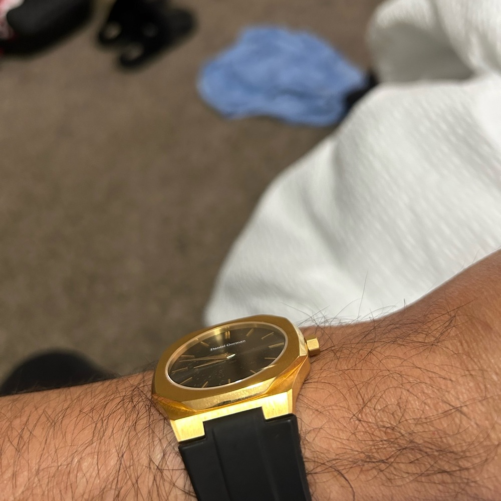 Daniel Gorman DG9090 Gold and Black Men's Watch